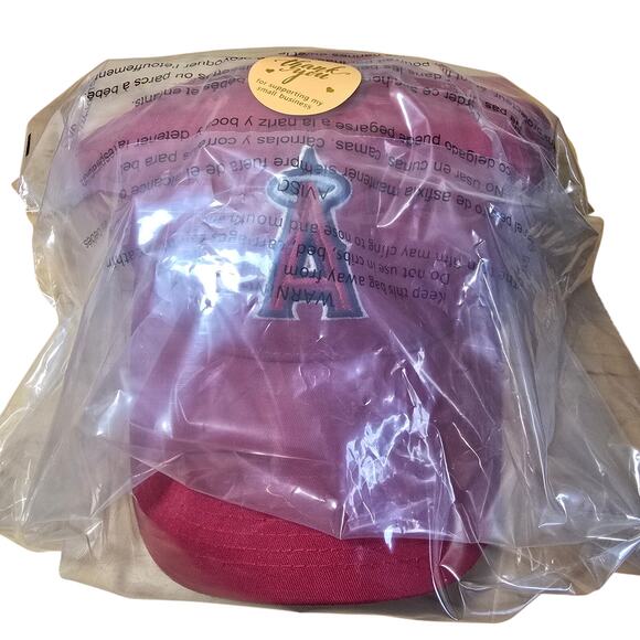 Angels Cap One Size Fits All Hook and Loop Closure Red Blue - Picture 11 of 11